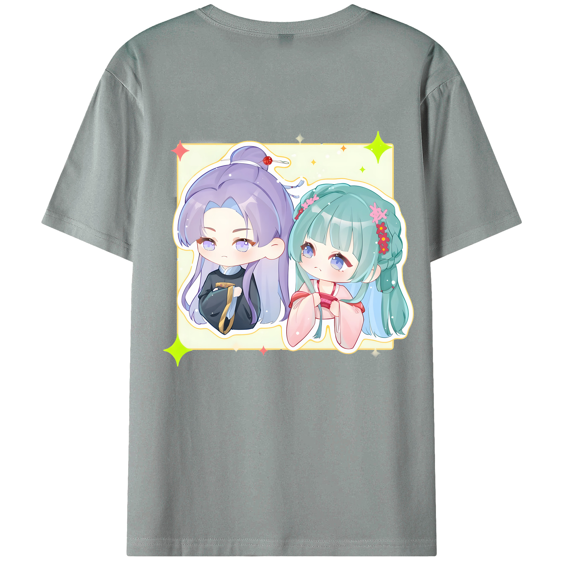 （画像用） 薬屋のひとりごと The Apothecary Diaries 綿100％ メンズ半袖Tシャツ（バックプリント） 通気性